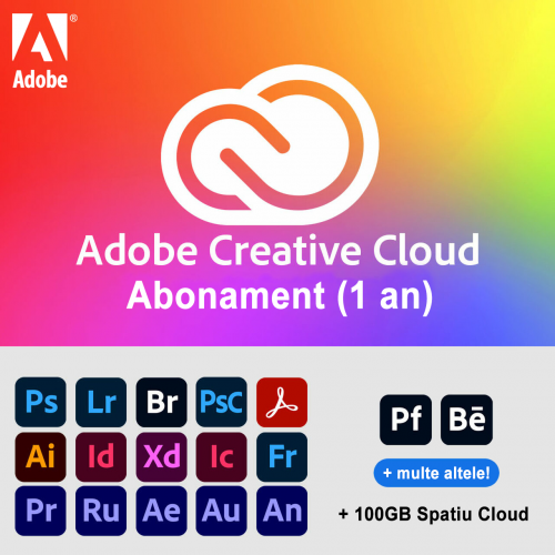 Adobe Creative Cloud - Abonament 1 An Adobe Creative Cloud - Abonament 1 An