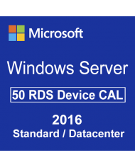 Microsoft Windows Server 2019 Standard/Datacenter - 50 RDS User CAL Microsoft Windows Server 2019 Standard/Datacenter - 50 RDS User CAL