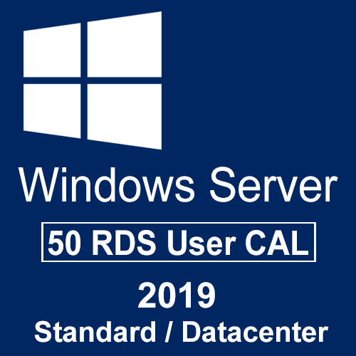 Microsoft Windows Server 2019 Standard/Datacenter - 50 RDS User CAL Microsoft Windows Server 2019 Standard/Datacenter - 50 RDS User CAL