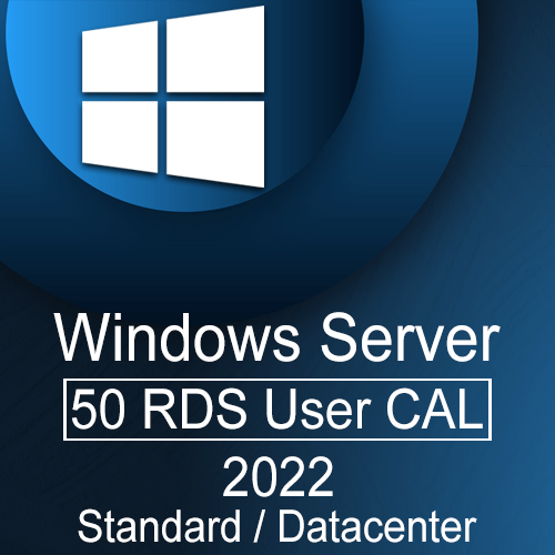 Microsoft Windows Server 2022 Standard/Datacenter - 50 RDS User CAL Microsoft Windows Server 2022 Standard/Datacenter - 50 RDS User CAL