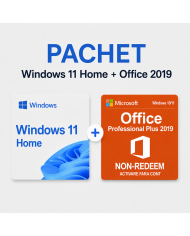 Pachet Windows 11 Pro Retail + Office 2019 Professional Plus - ACTIVARE FARA CONT