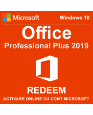 Microsoft Office 2019 Professional Plus, 32/64 bit, Toate limbile, Licenta electronica - Redeem